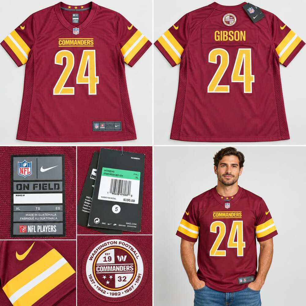 Nike Washington Commanders Antonio Gibson Jersey Size XL Burgundy
